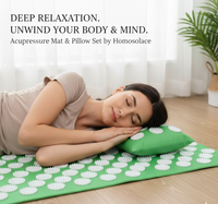 Homosolace Acupressure Relaxation Mat & pillow  Set™