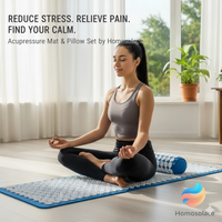 Homosolace Acupressure Relaxation Mat & pillow  Set™