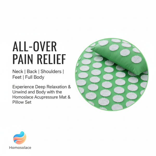 Homosolace Acupressure Relaxation Mat & pillow  Set™