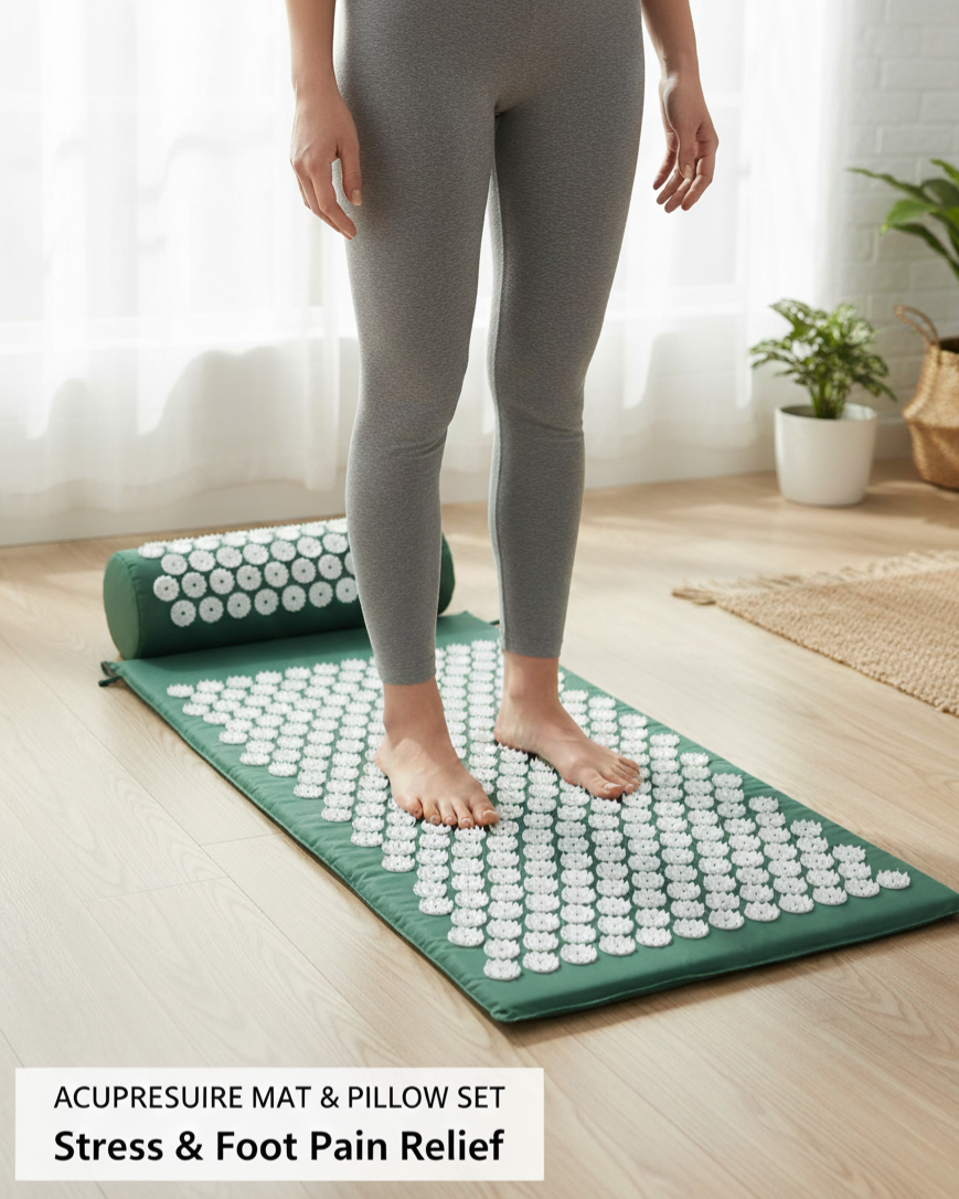 Homosolace Acupressure Relaxation Mat & pillow  Set™