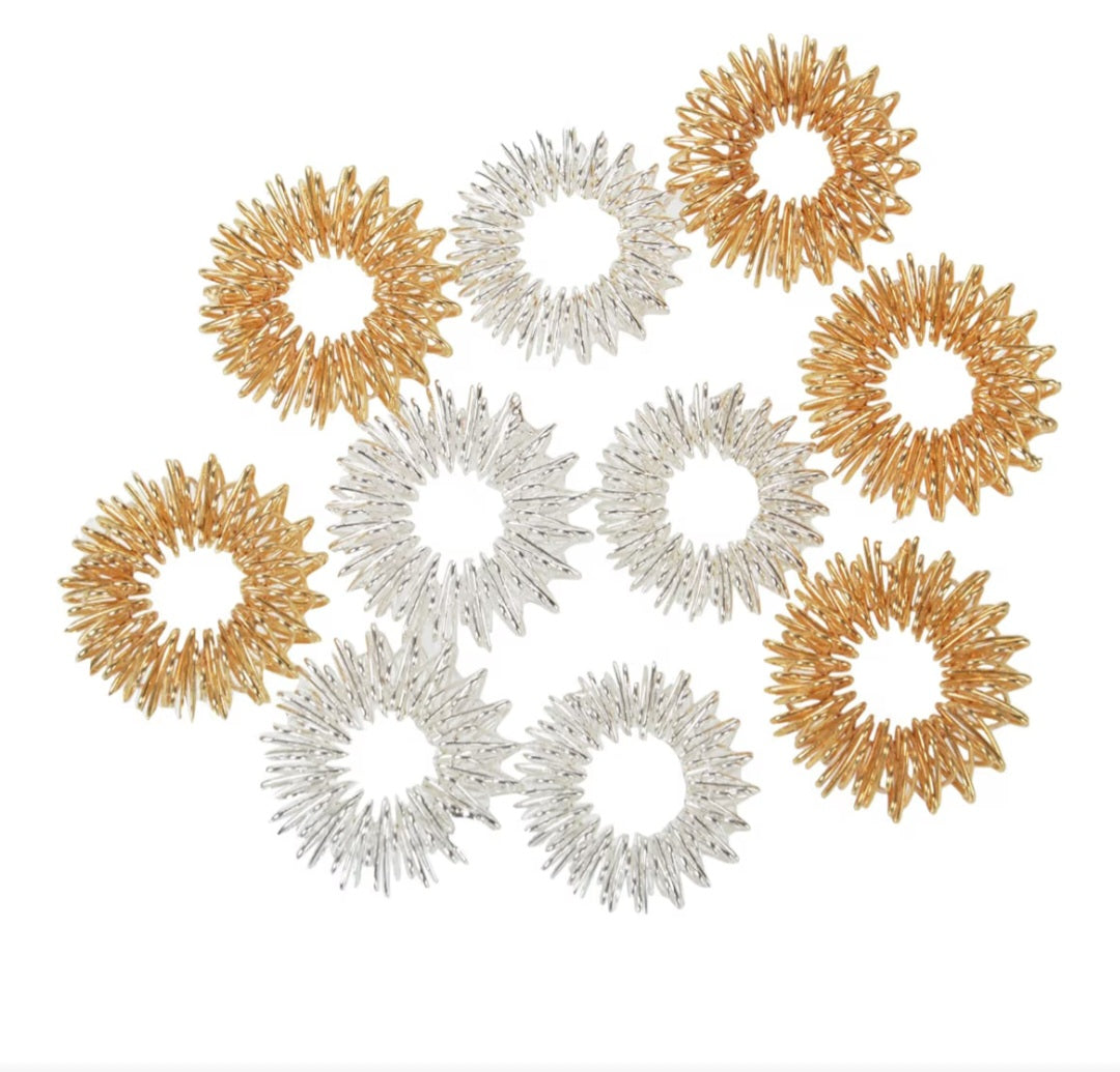 HOMOSOLACE Transformative  Acupressure Ring set